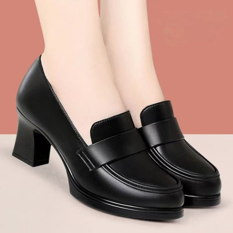 Damer elegante blokhæls-pumps med mode-rem Stilla