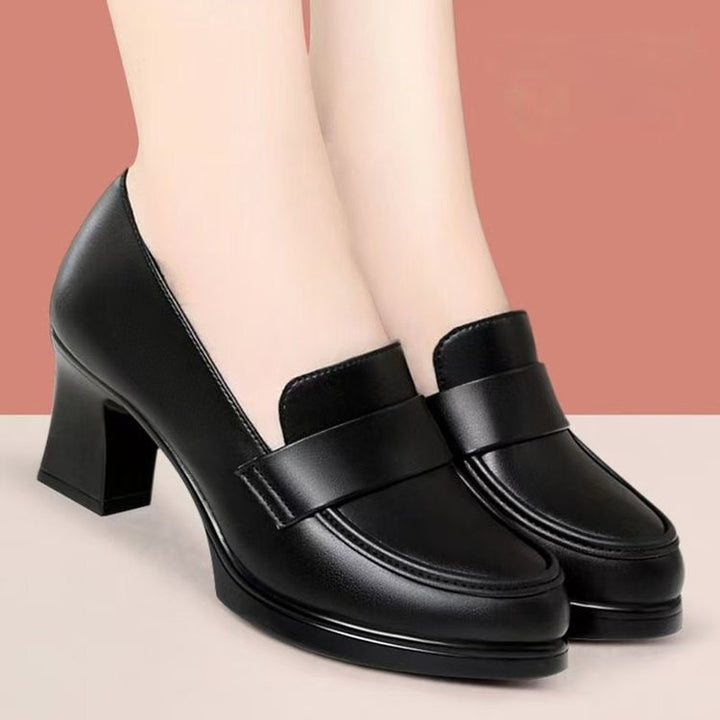 Damer elegante blokhæls-pumps med mode-rem Stilla
