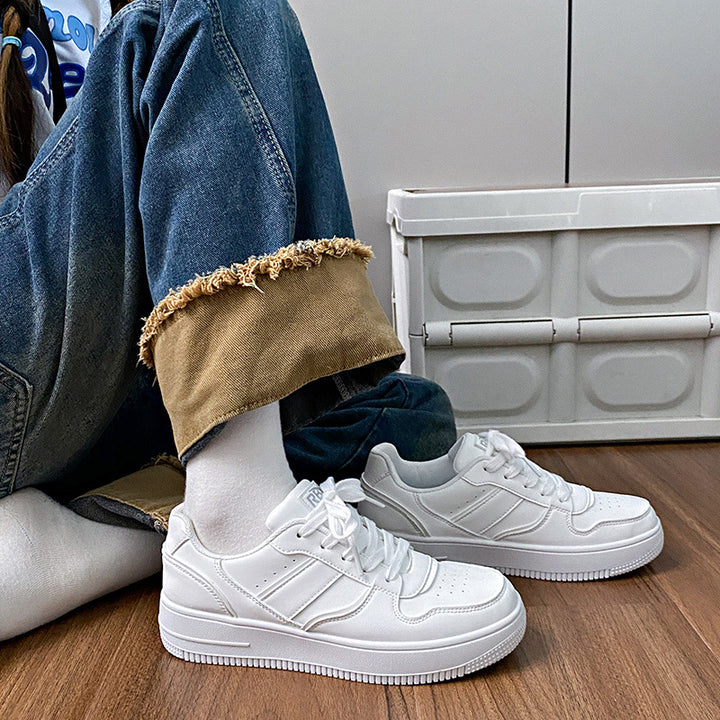 Dame mode sneakers i urban design med høj sål og åndbar struktur Stilla
