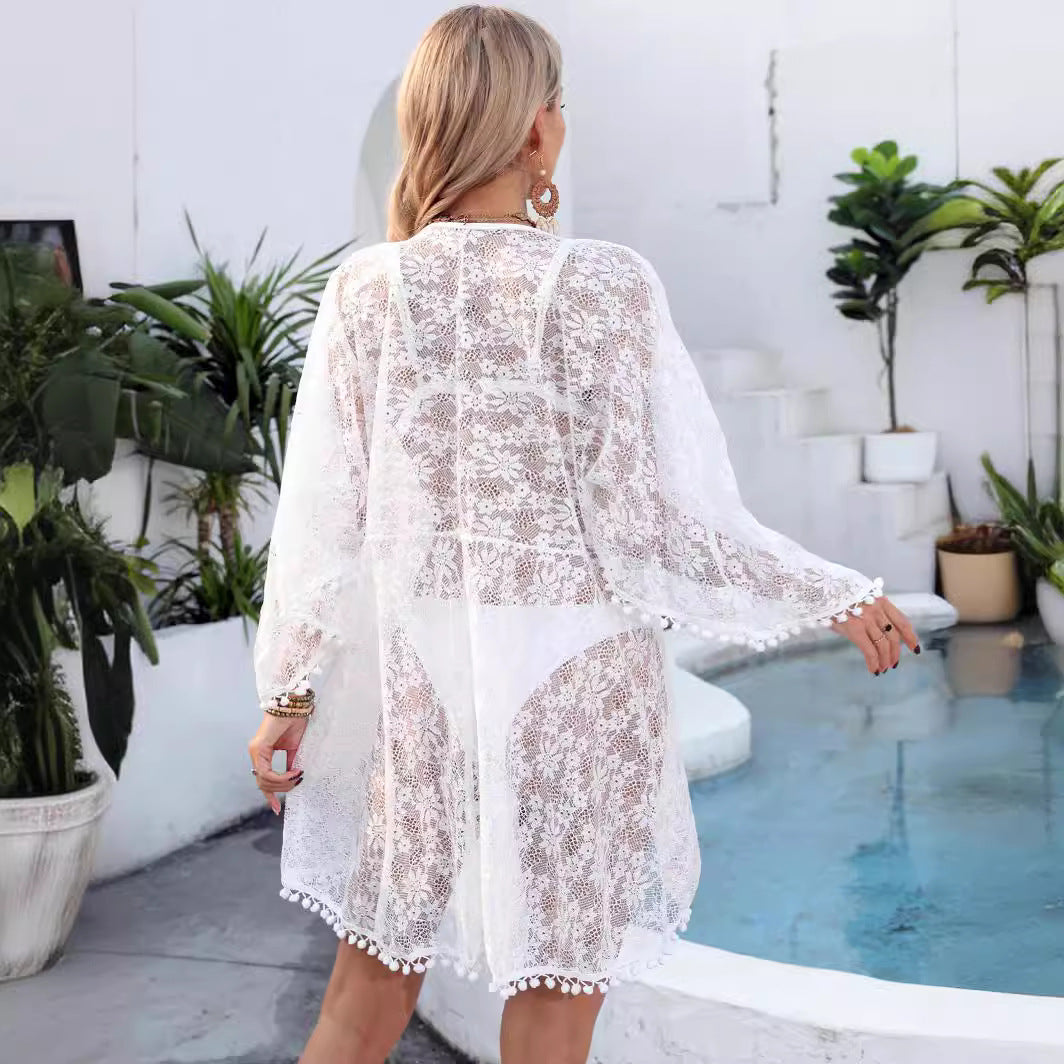 Dame Elegant Blonde Strandkappe Stilla