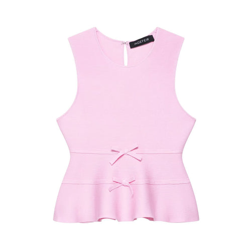 Femme Peplum Striktop med Sløjfedetalje Stilla