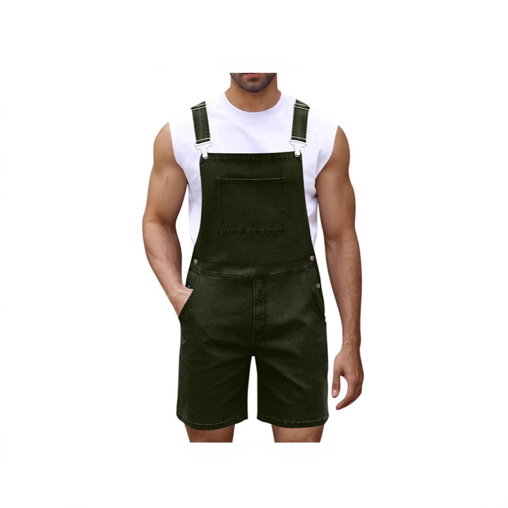 Herrer Casual Denim Overalls Stilla