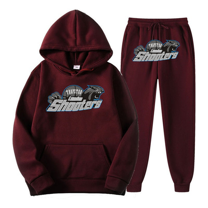 Dame's fritids hoodie og joggersæt med urban sportsdesign Skovae