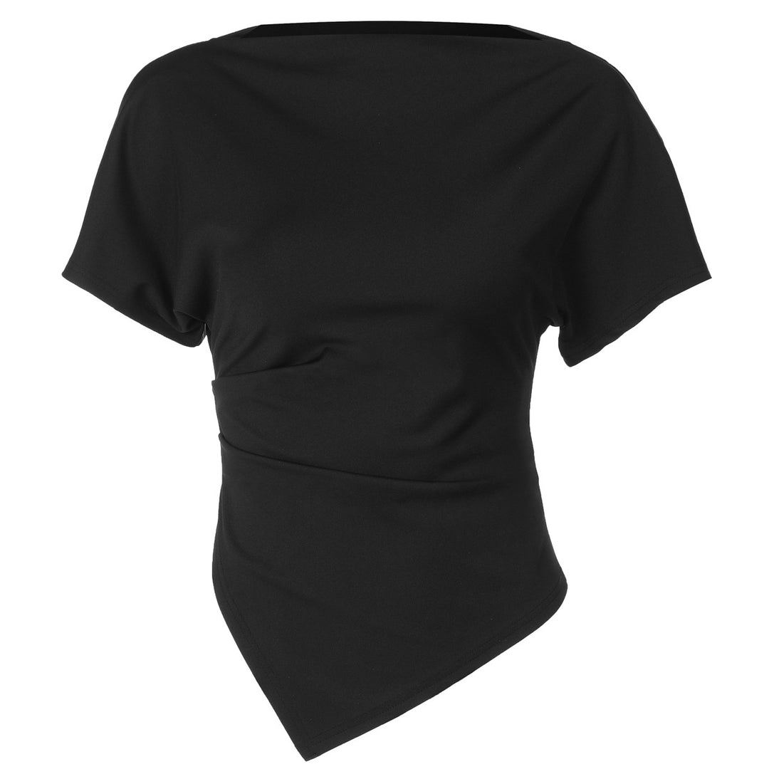 Dame Moderne top med asymmetrisk kant Skovae