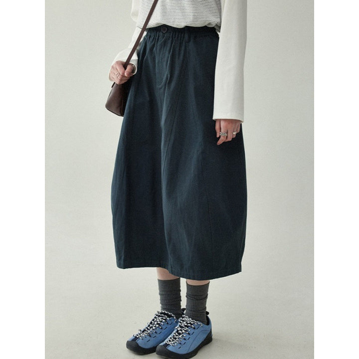 Femme Bred Culottes med Elastisk Bund Stilla