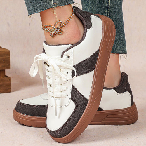 Dame Elegant Lifestyle Sneakers med åndbar sål og skridsikkert mønster Stilla