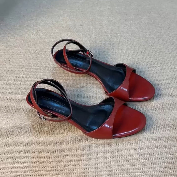 Dame Elegant Åbne Tå Slingback Sandaler Stilla