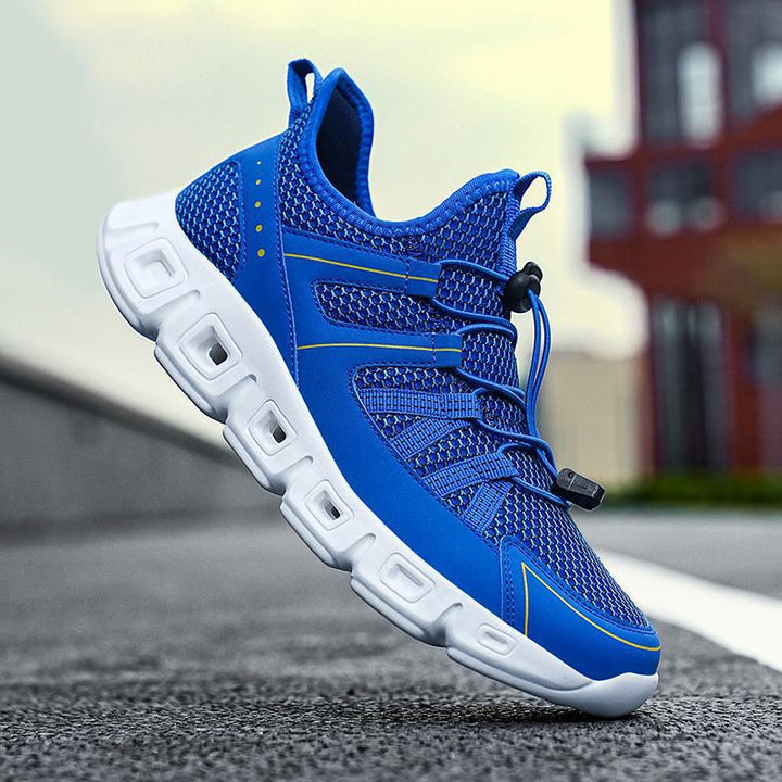 Herrer Letvægts Hurtigtørrende Atletik Sneakers med Elastisk Lukning Stilla