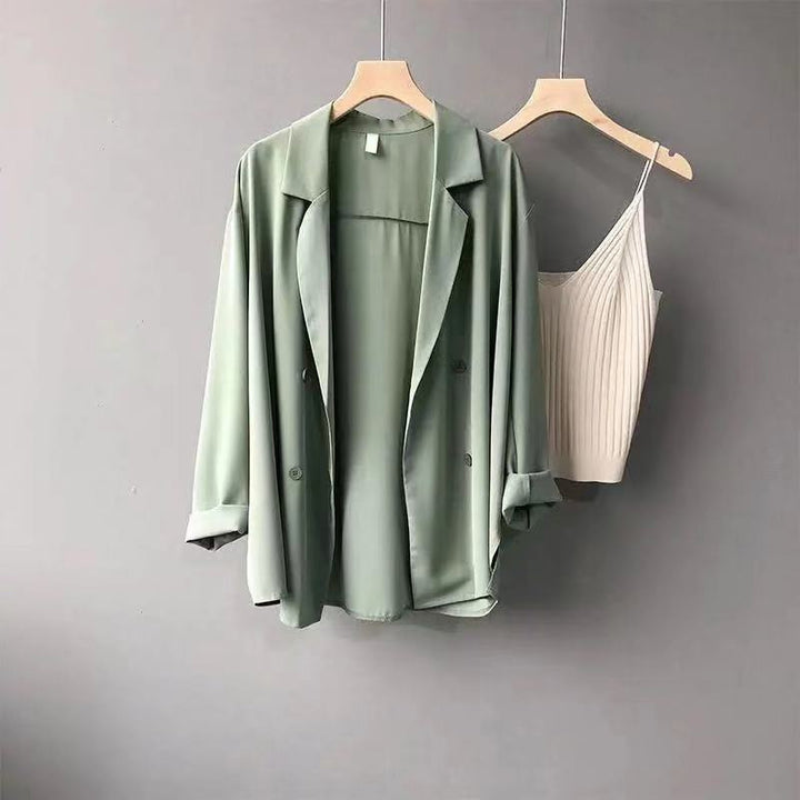 Dame elegant blazer sæt med fashionable shorts Stilla