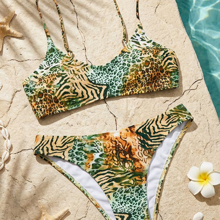 Dame dyremønster bikini-sæt Skovae