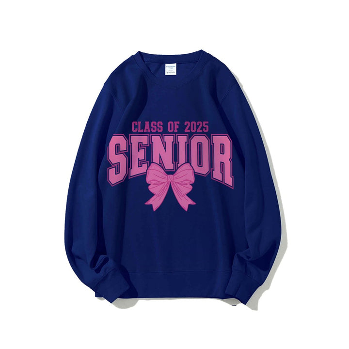 Kvinders sweatshirt med eksamensår og dekorativ sløjfe design Stilla