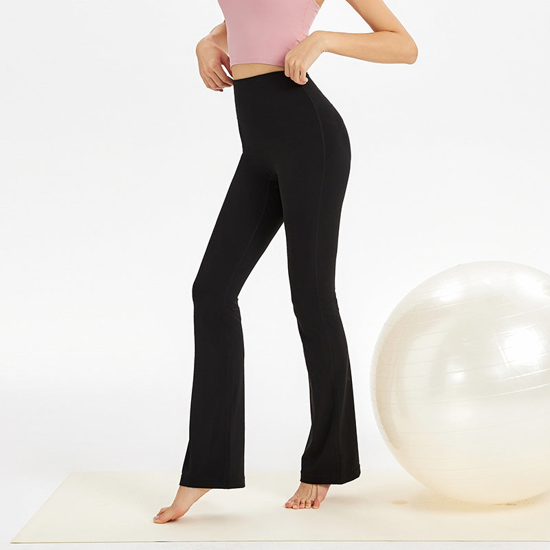 Dame Flared Sportleggings med høj talje og åndbart materiale Stilla