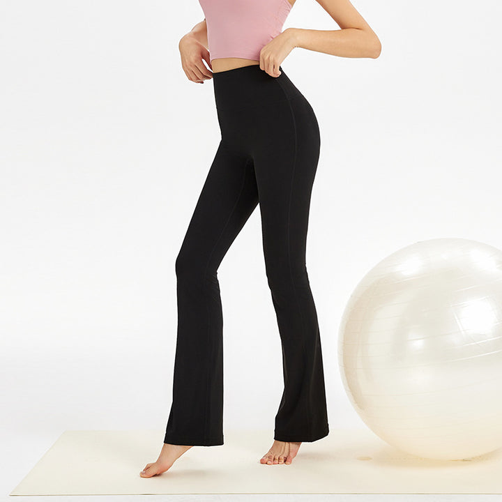 Dame Flared Sportleggings med høj talje og åndbart materiale Stilla