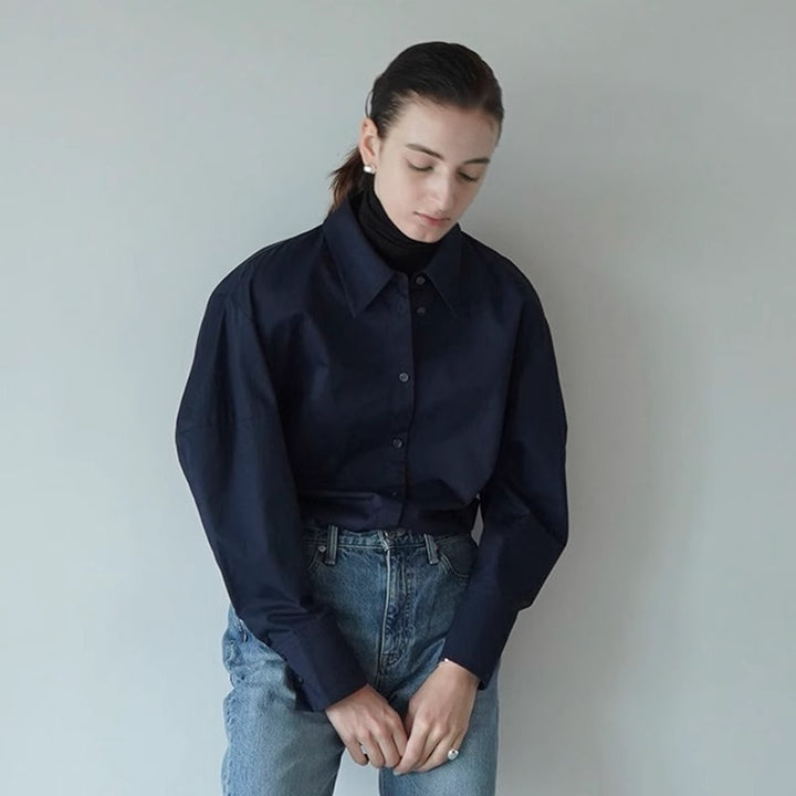 Damer elegant bluse med oversized snit og kvalitetsdetaljer Stilla