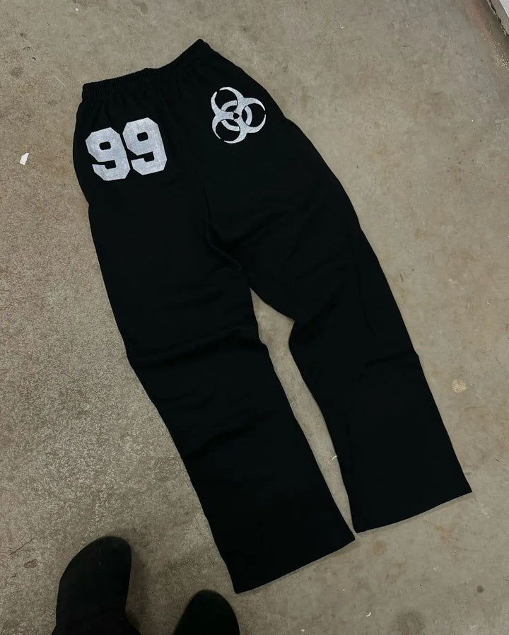 Kvinders sweatpants med urban biohazard design og komfortabel pasform Skovae