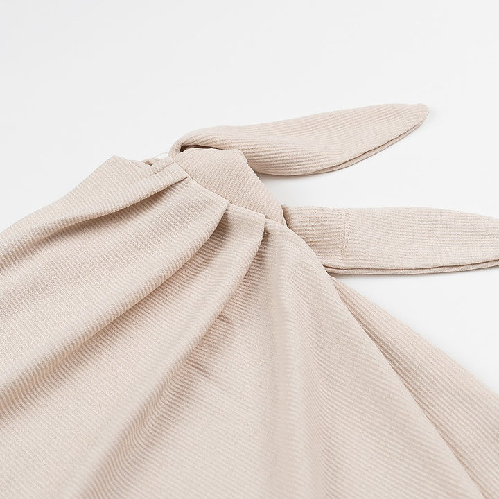 Dame nederdel med sideknude og elegant drapering Stilla