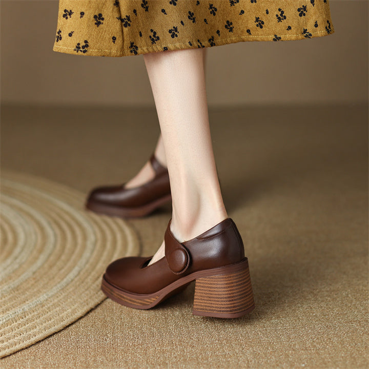 Dame Slingback-pumps med komfortabel blokhæl og elegant silhuet Stilla