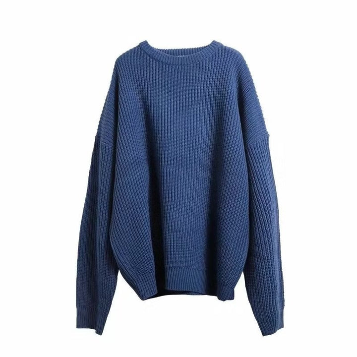 Herrer Oversized Strikpullover med struktureret ribdesign og blødt inderfôr Stilla