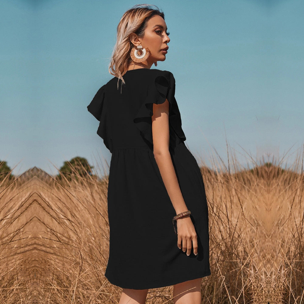 Stilla | Button-Down Stor Nederdel Pastoral Kjole