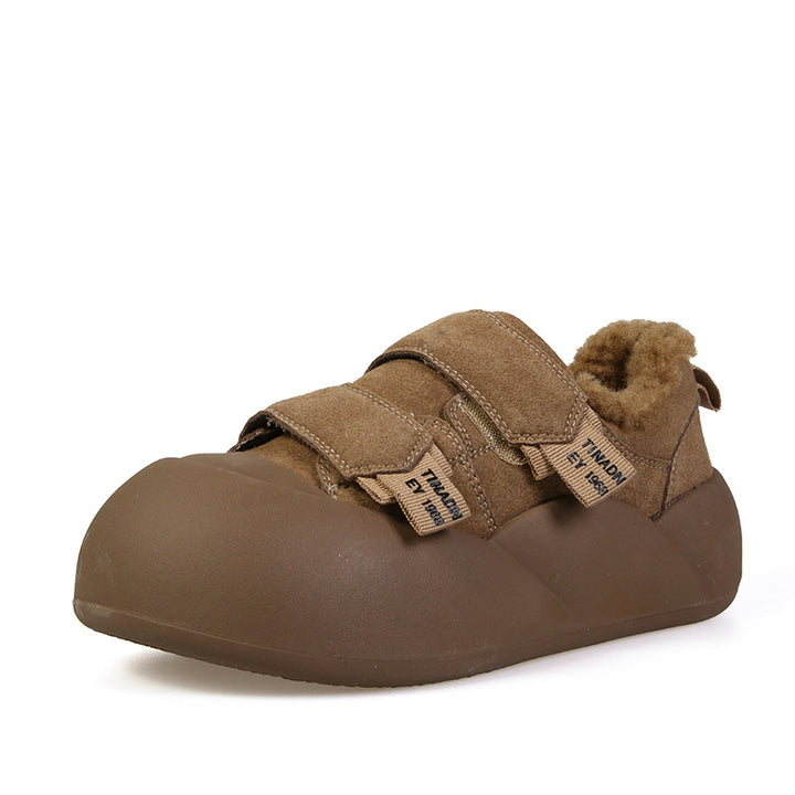 Dame Komfortable Sneakers med elastisk velcro og varmt inderfor Stilla