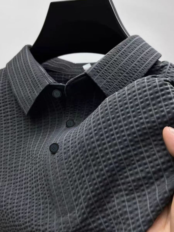 Herre struktureret Performance Polo Stilla