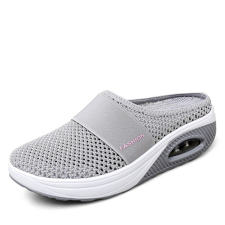 Dame Komfortable Wellness-Sandaler med luftig Mesh-overflade og dæmpende sål Stilla