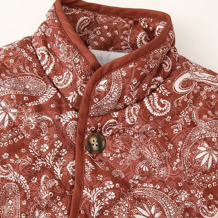 Femme Gequiltet Paisley-Print-Jakke Stilla