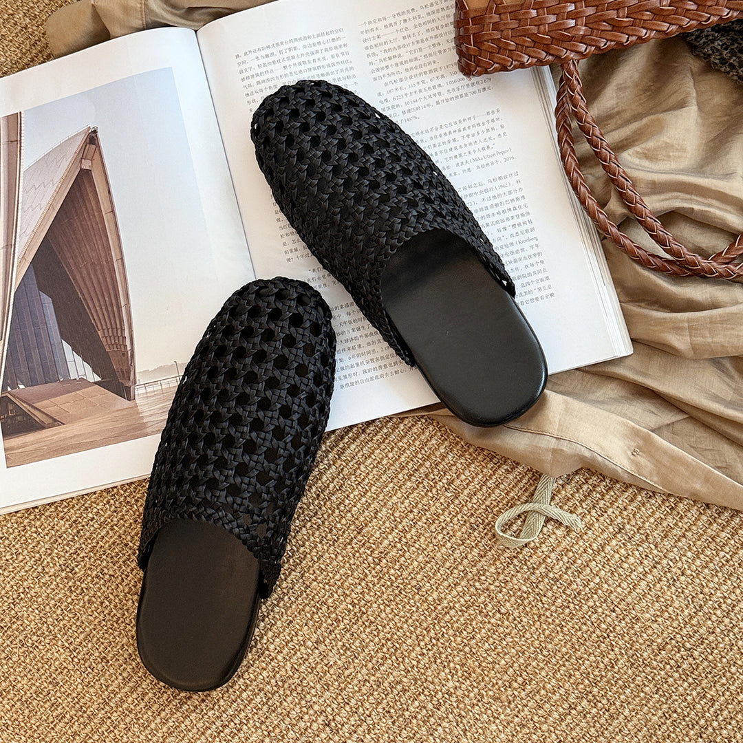 Femme Vævet Slip-On Mules Stilla