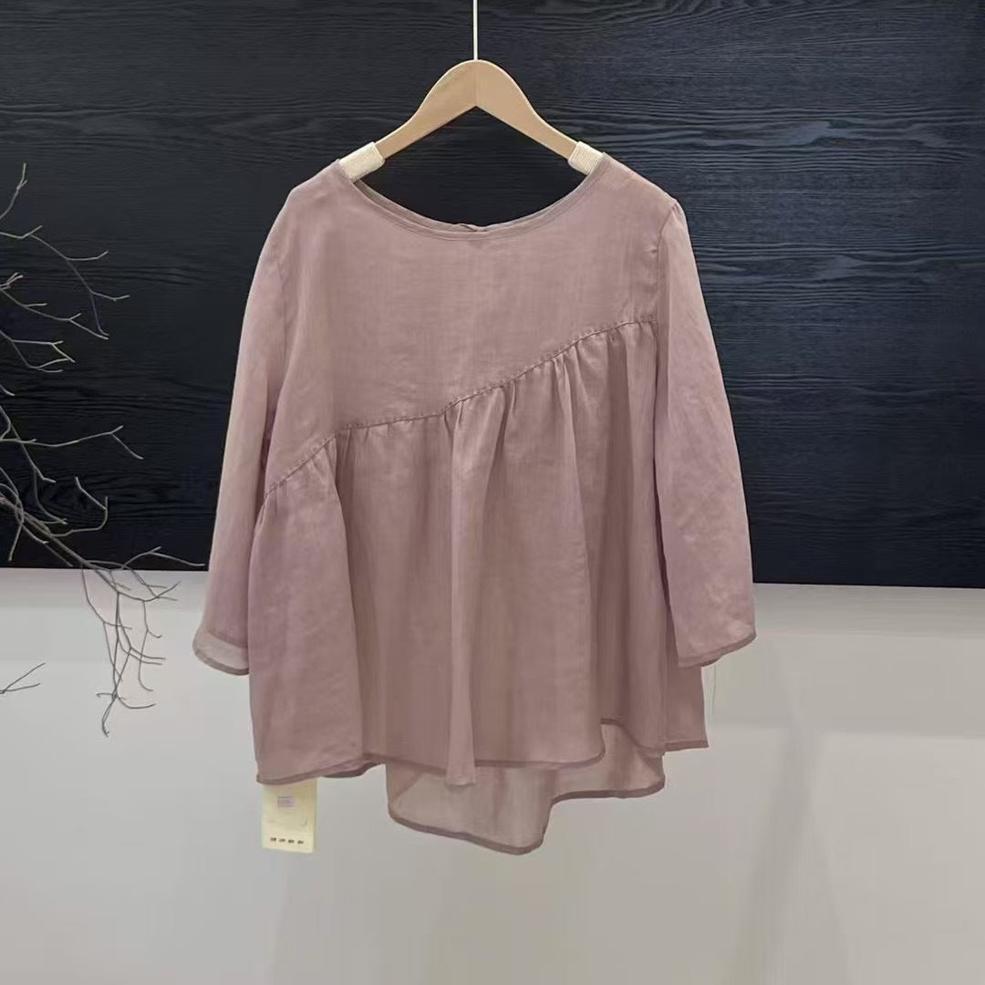 Dame Bohemian Stil lagdelt Bluse Stilla