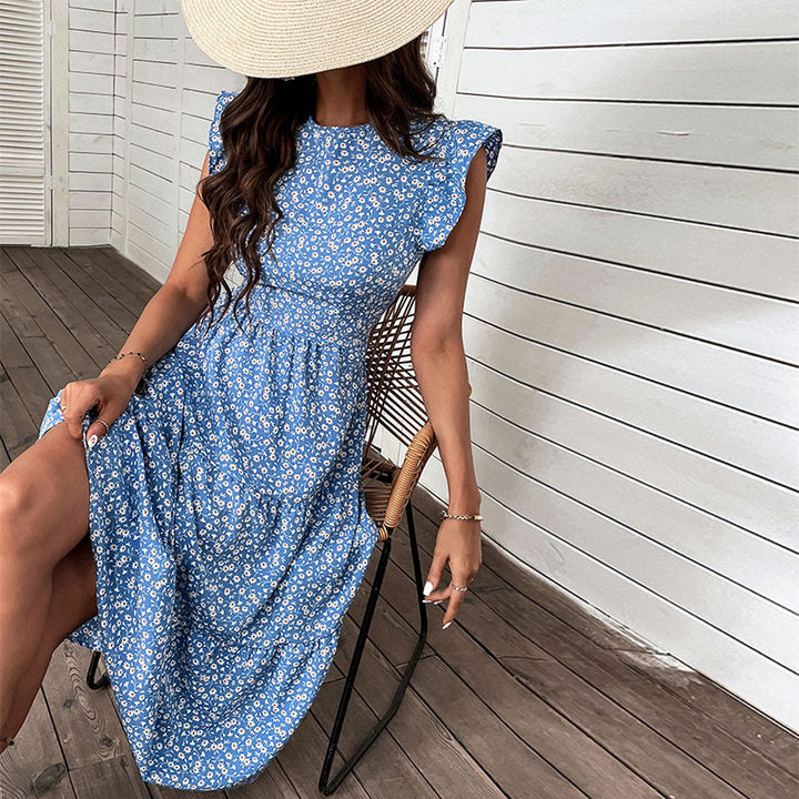 Femme Floral Midi Kjole Stilla