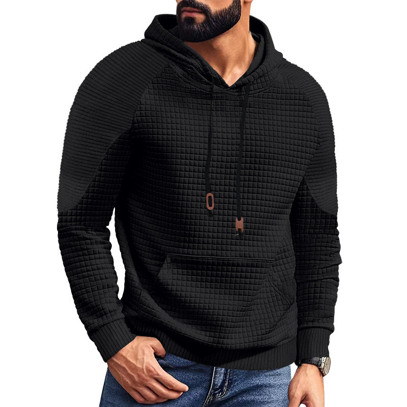 Herrer moderner hoodie med struktureret design Stilla