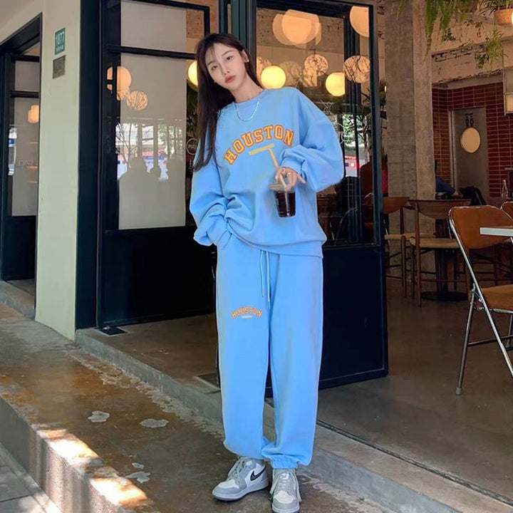 Kvinders komfortable oversized sweatshirt-buks kombination Skovae