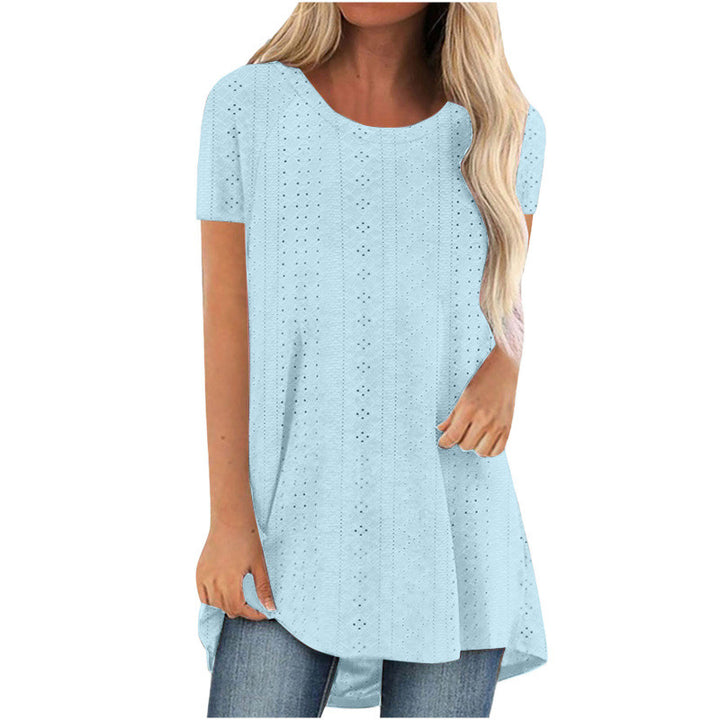 Dame Let bluse med spidsdetaljer Stilla