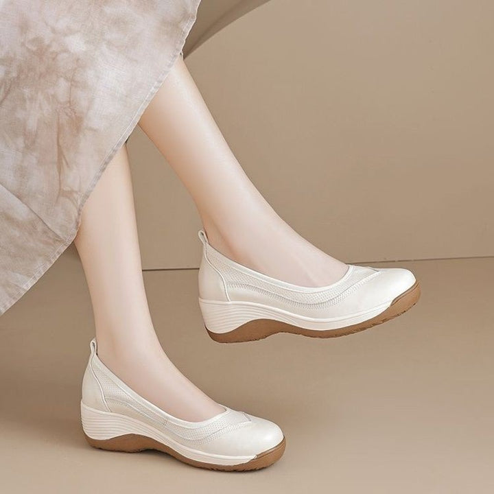 Dame Slip-On Mokkasiner med behageligt elastisk remdesign og skridsikker sål Stilla