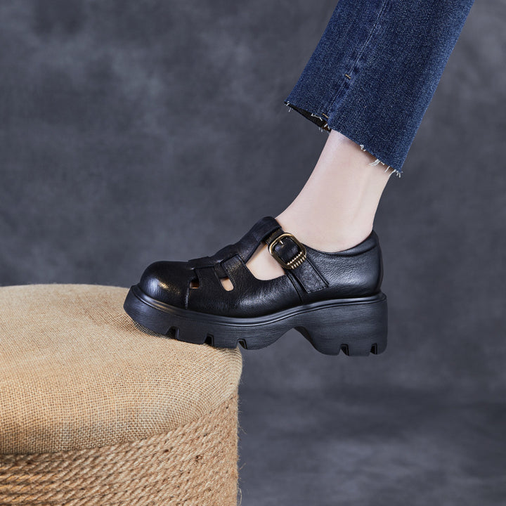 Dame Chunky Platform Spænde Sandaler Stilla