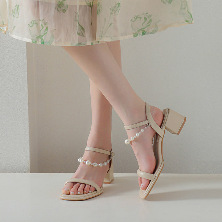 Femme Elegante Blokhæle Sandaler Stilla