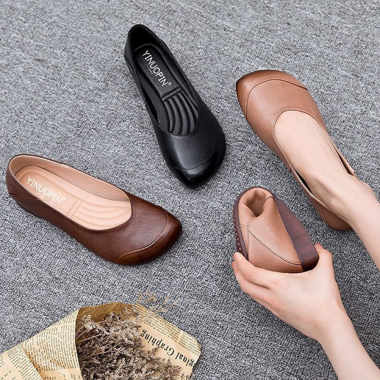 Dame nan elegante Slipper-Ballerina med ergonomisk komfortfod seng og diskret pynte søm Skovae