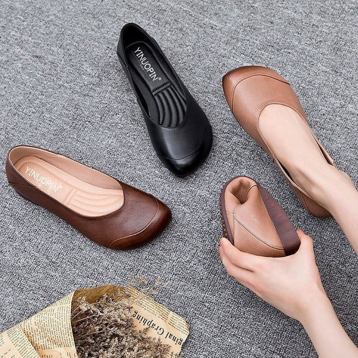 Dame nan elegante Slipper-Ballerina med ergonomisk komfortfod seng og diskret pynte søm Skovae