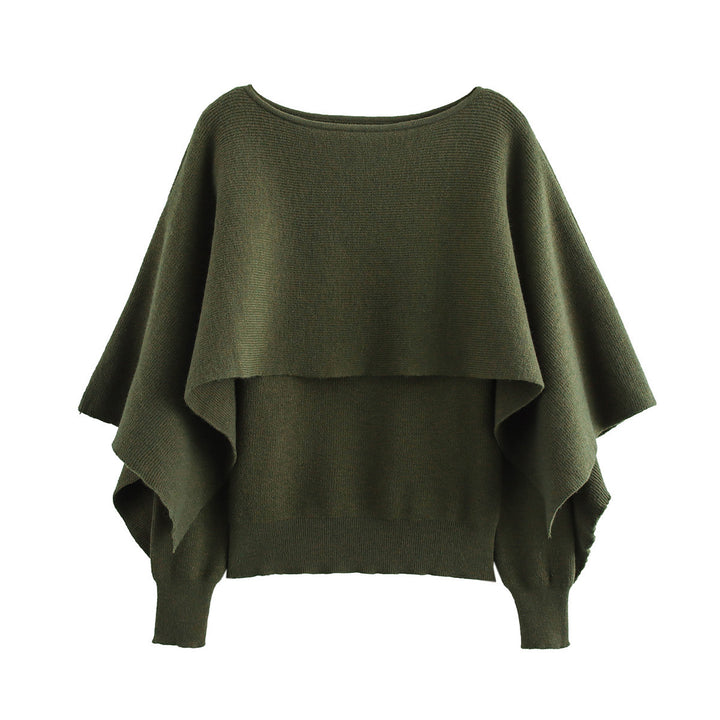 Femme Stilfuld Lagdelt Strik-Sweatshirt Stilla
