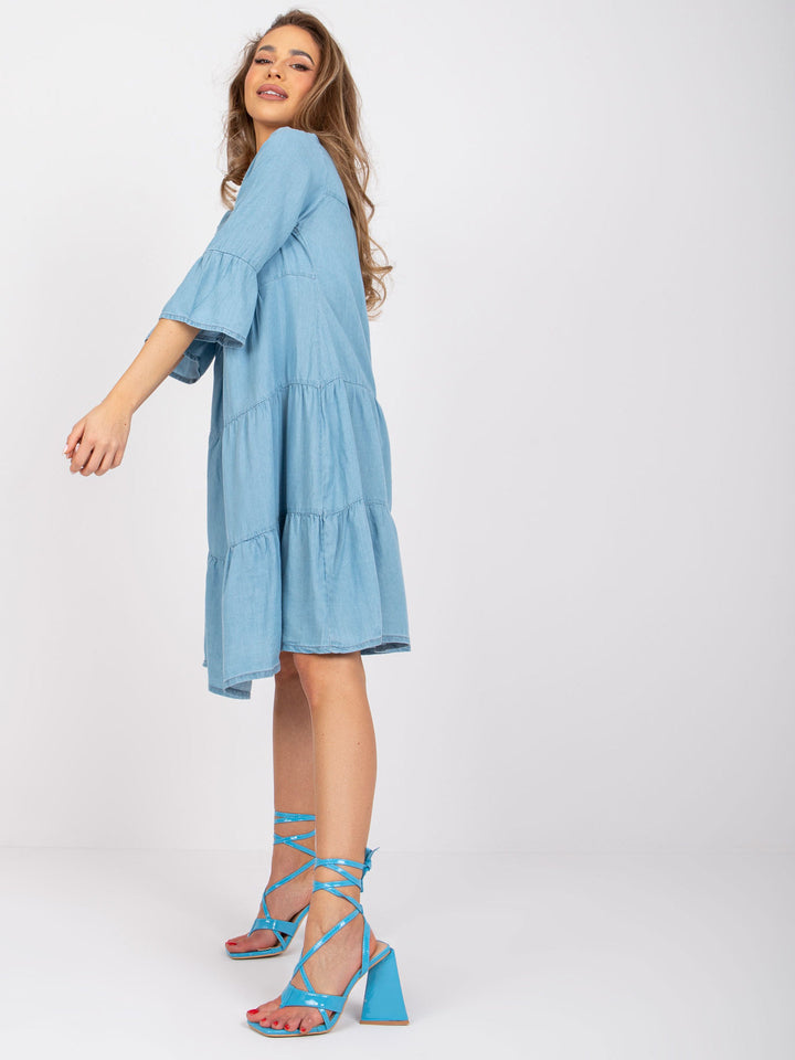 Dame Trin Chiffon Mini Kjole Stilla