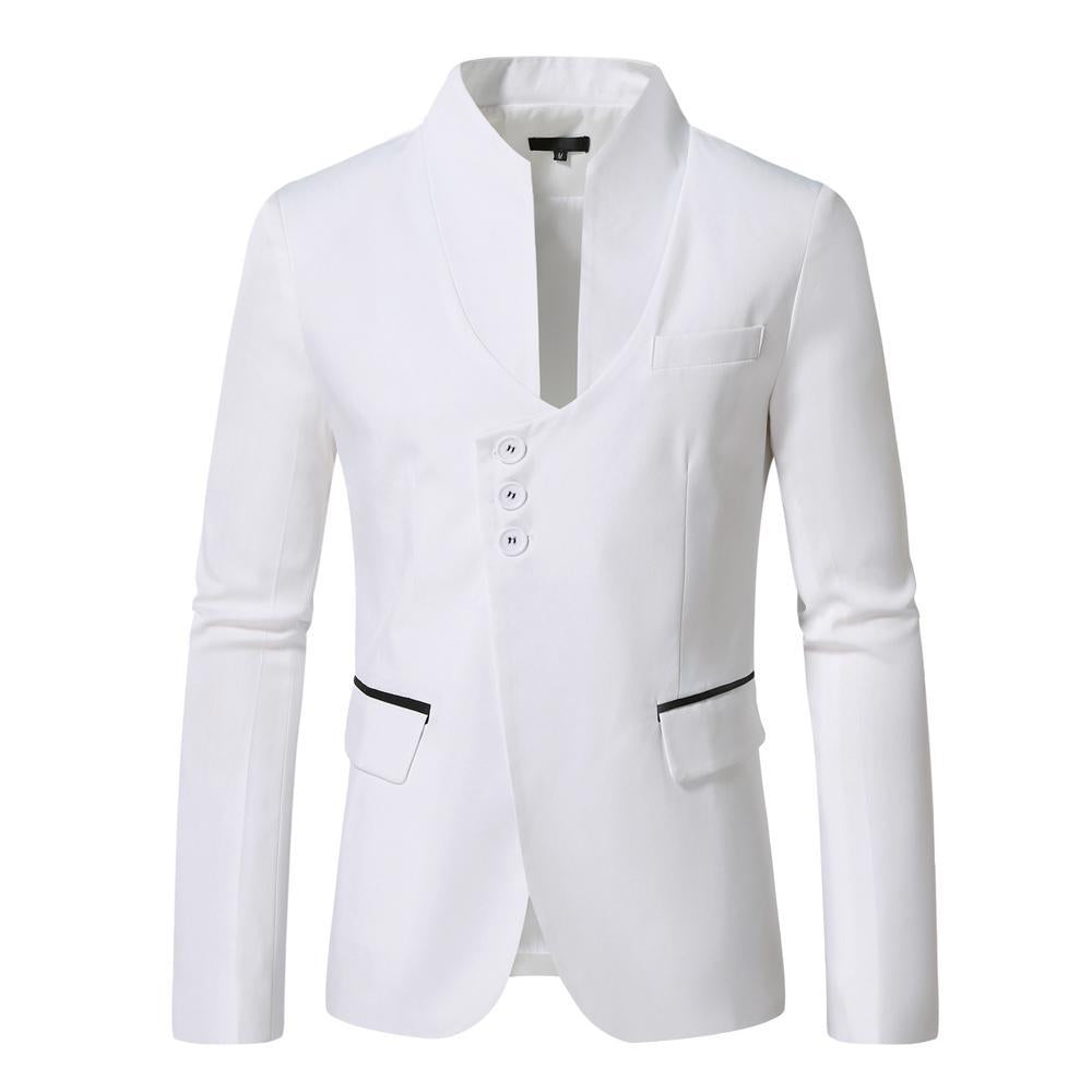 Damer Moderne Tætsiddende Blazer med Unikt Knapdesign Stilla