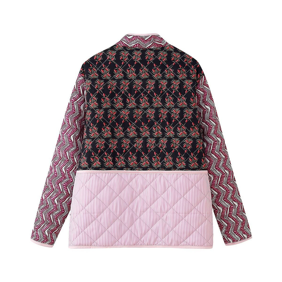 Femme Stepp-Patchwork-Jakke Stilla