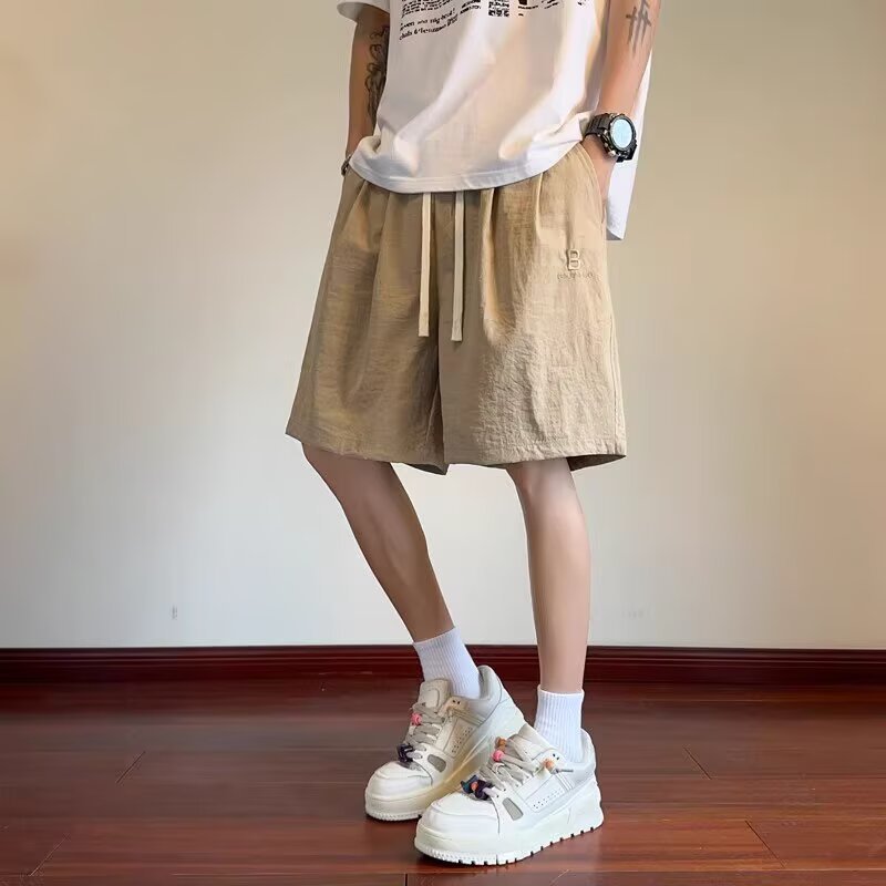 Herrer Behagelige Linned-Shorts med justerbar snor og sidelommer Stilla