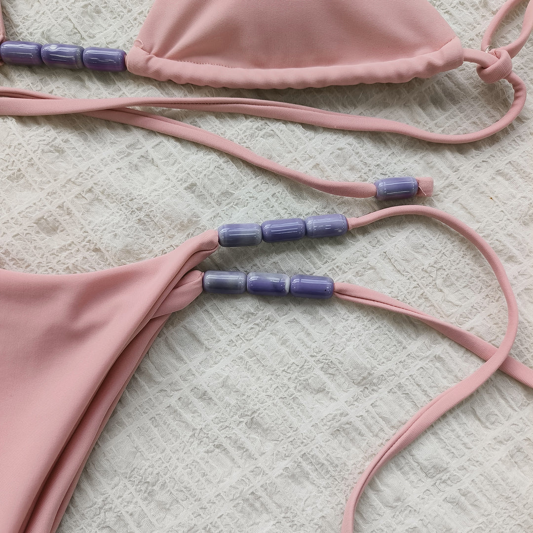 Dame triangel-bikini med moderne bånd og behagelig pasform Stilla