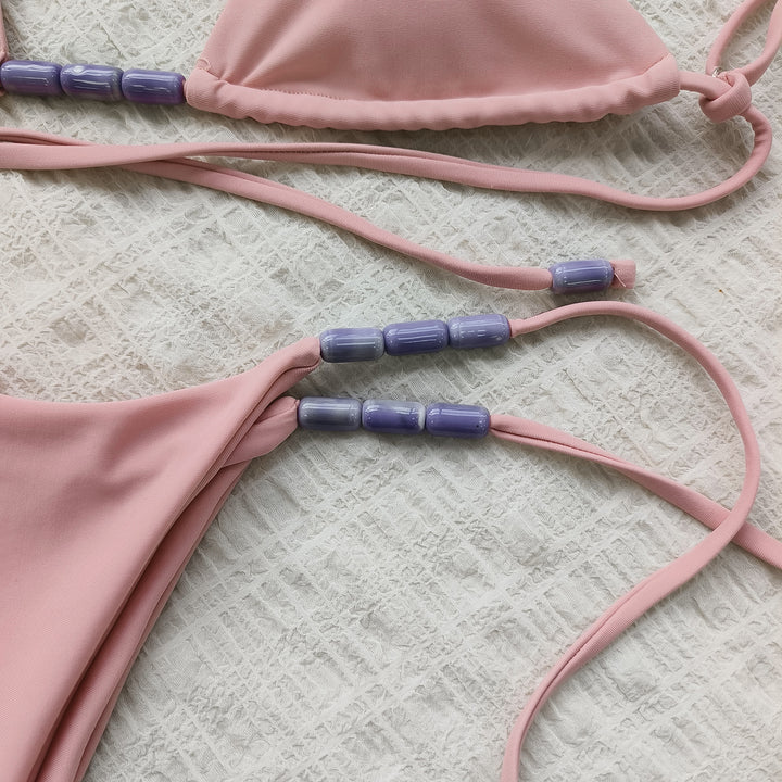 Dame triangel-bikini med moderne bånd og behagelig pasform Stilla