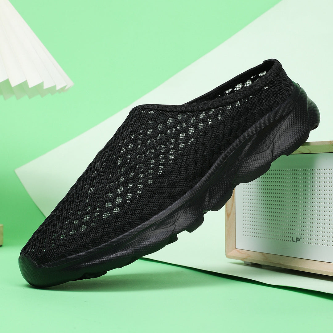 Herren Åndbare Slip-On Sneakers med Tilpasningsdygtigt Mesh-Design Stilla