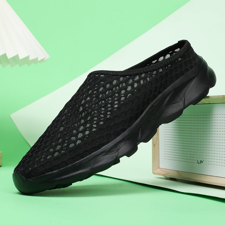 Herren Åndbare Slip-On Sneakers med Tilpasningsdygtigt Mesh-Design Stilla