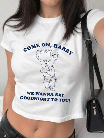 Dame T-shirt med glitrende diskokuglemotiv og tidssvarende sløjfedetalje Skovae