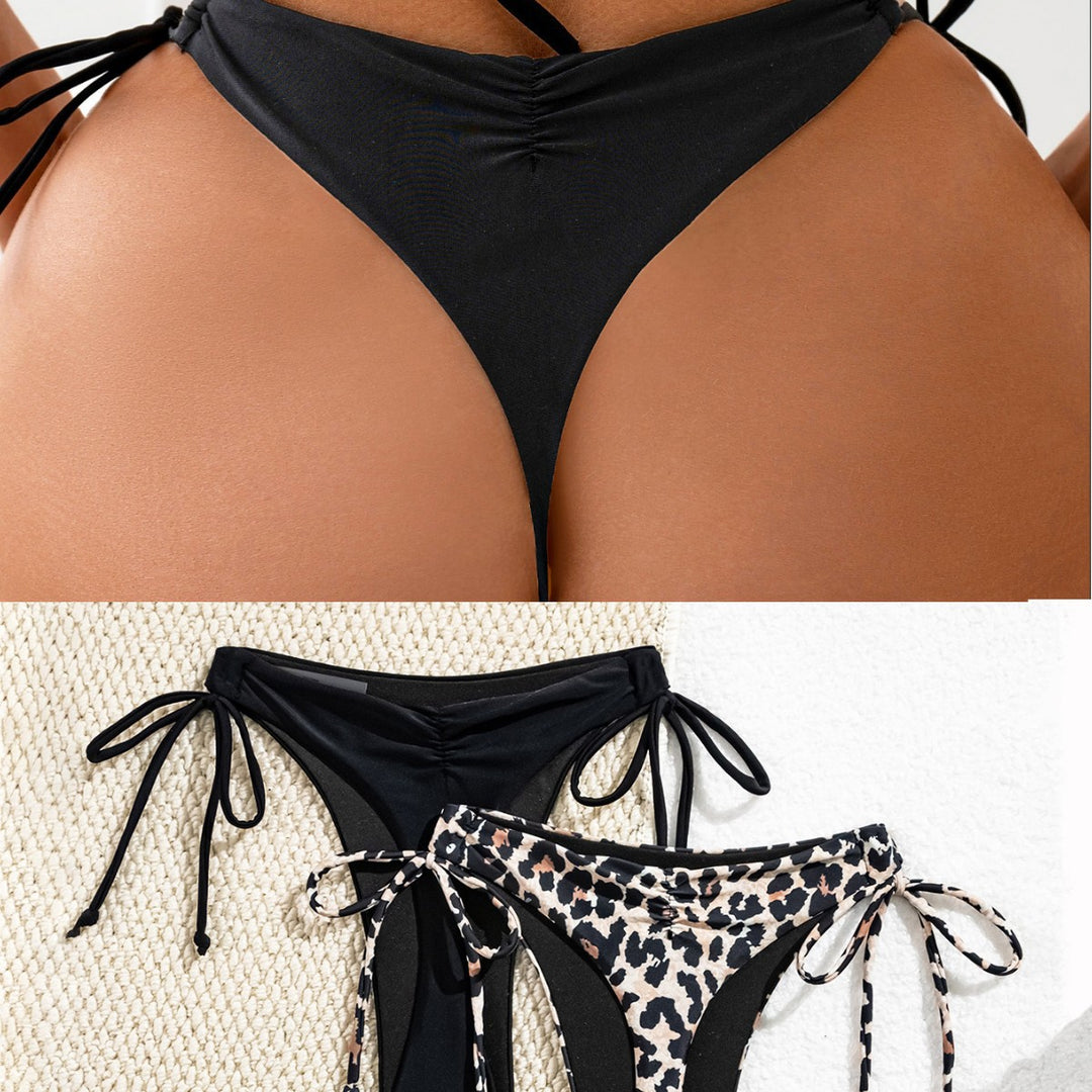 Damer Højskåret Bikini med sidebindebånd Skovae