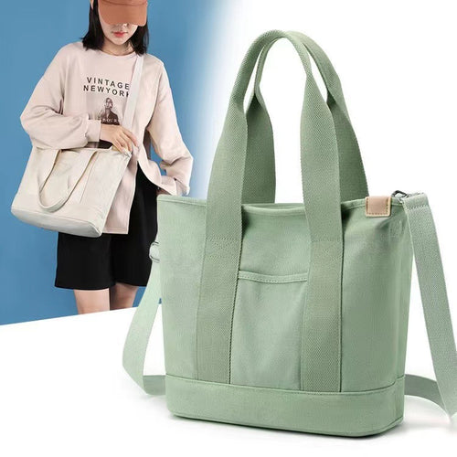 Femme Multifunktionel Canvas Transporttaske Stilla